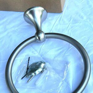 Bathroom Towel Ring 2 Pack Brushed Nickel